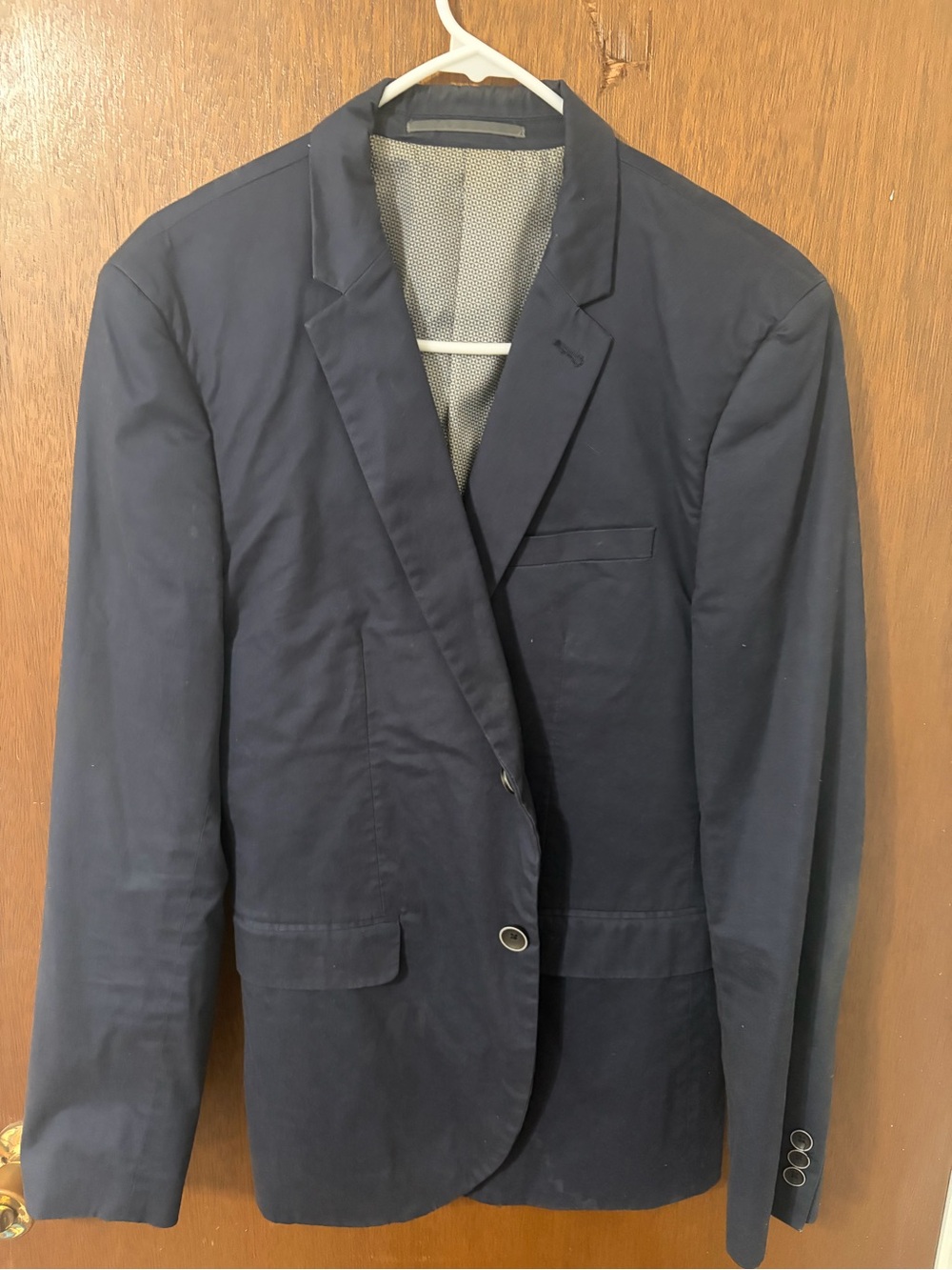 Burton Dark Navy Single-Breasted Blazer/sports coat